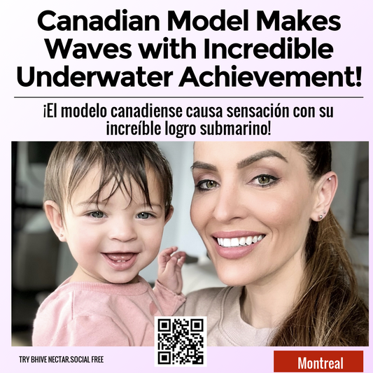 Canadian Model Makes Waves with Incredible Underwater Achievement!