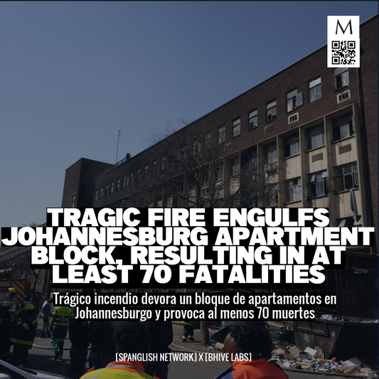 Tragic Fire Engulfs Johannesburg Apartment Block, Resulting in at least 70 Fatalities