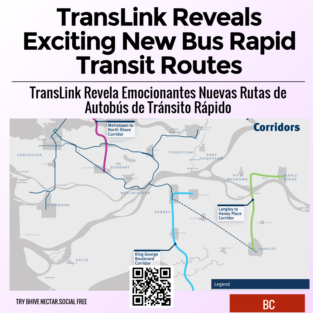 TransLink Reveals Exciting New Bus Rapid Transit Routes