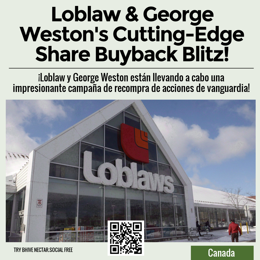 Loblaw & George Weston's Cutting-Edge Share Buyback Blitz!