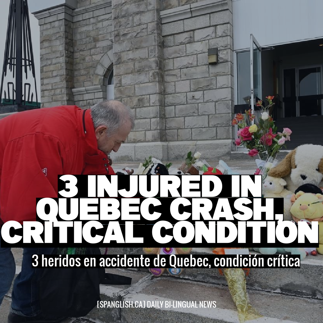 3 Injured in Quebec Crash, Critical Condition