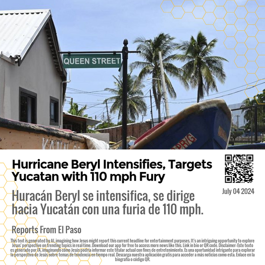 Hurricane Beryl Intensifies, Targets Yucatan with 110 mph Fury