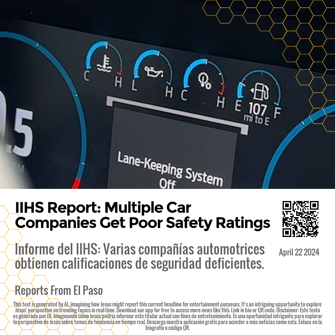 IIHS Report: Multiple Car Companies Get Poor Safety Ratings