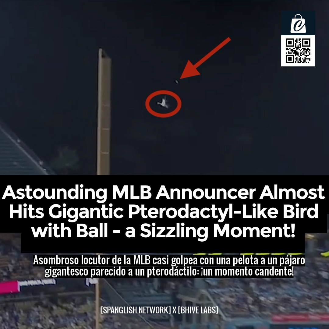 Astounding MLB Announcer Almost Hits Gigantic Pterodactyl-Like Bird with Ball - a Sizzling Moment!