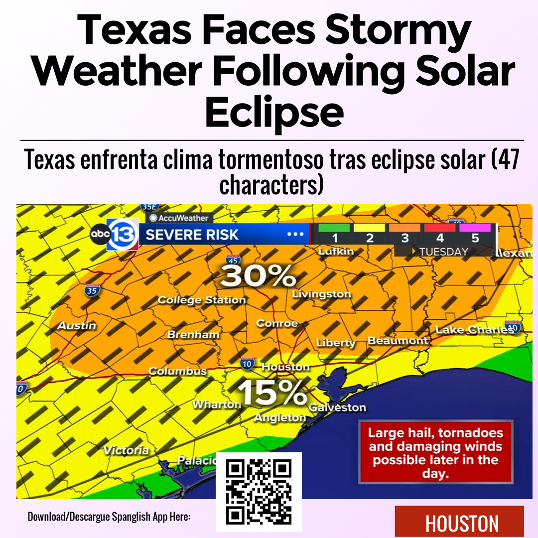 Texas Faces Stormy Weather Following Solar Eclipse