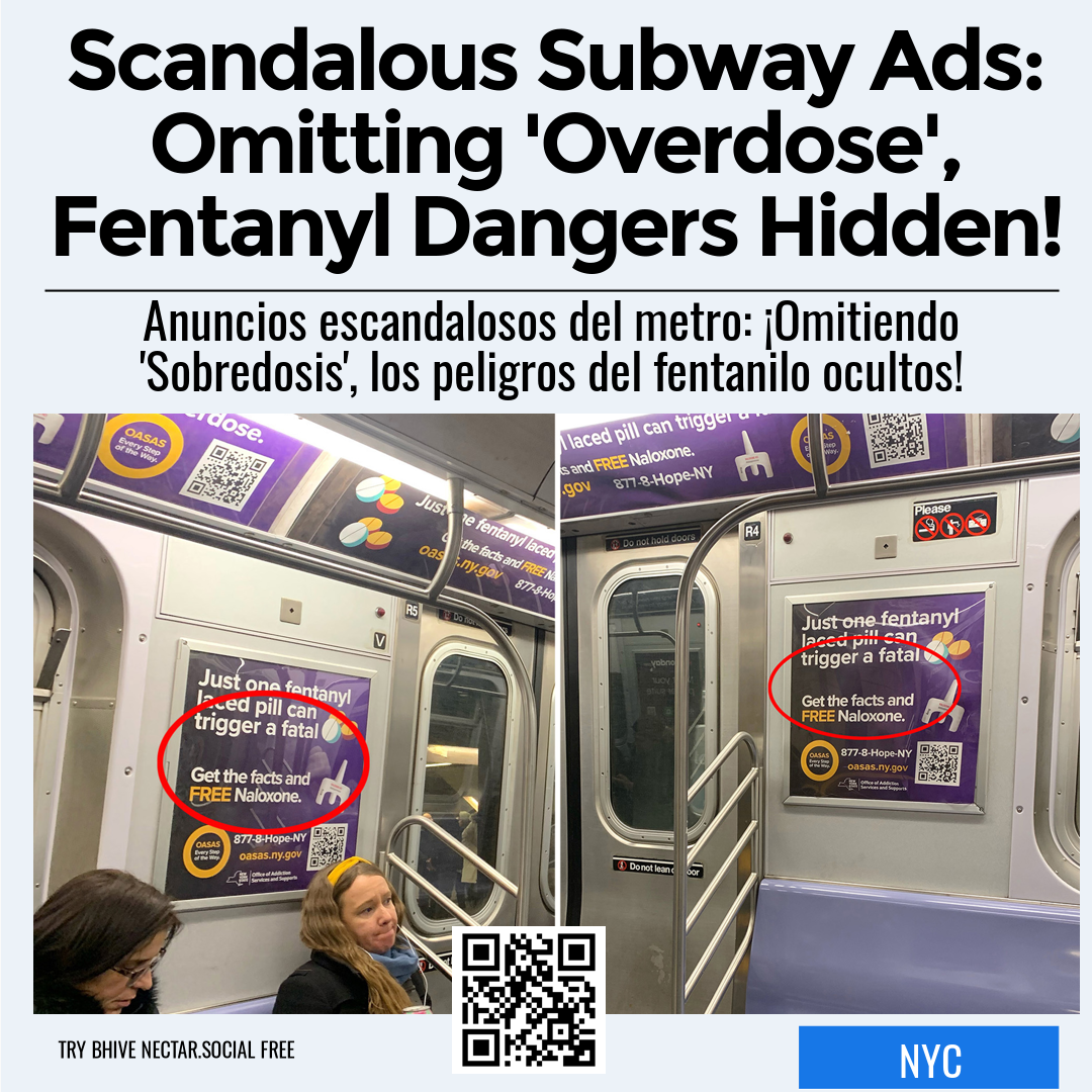 Scandalous Subway Ads: Omitting 'Overdose', Fentanyl Dangers Hidden!