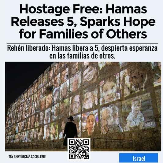 Hostage Free: Hamas Releases 5, Sparks Hope for Families of Others