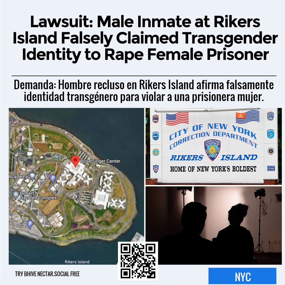 Lawsuit: Male Inmate at Rikers Island Falsely Claimed Transgender Identity to Rape Female Prisoner