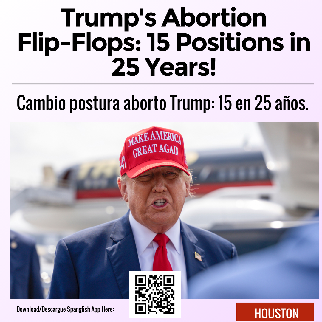 Trump's Abortion Flip-Flops: 15 Positions in 25 Years!