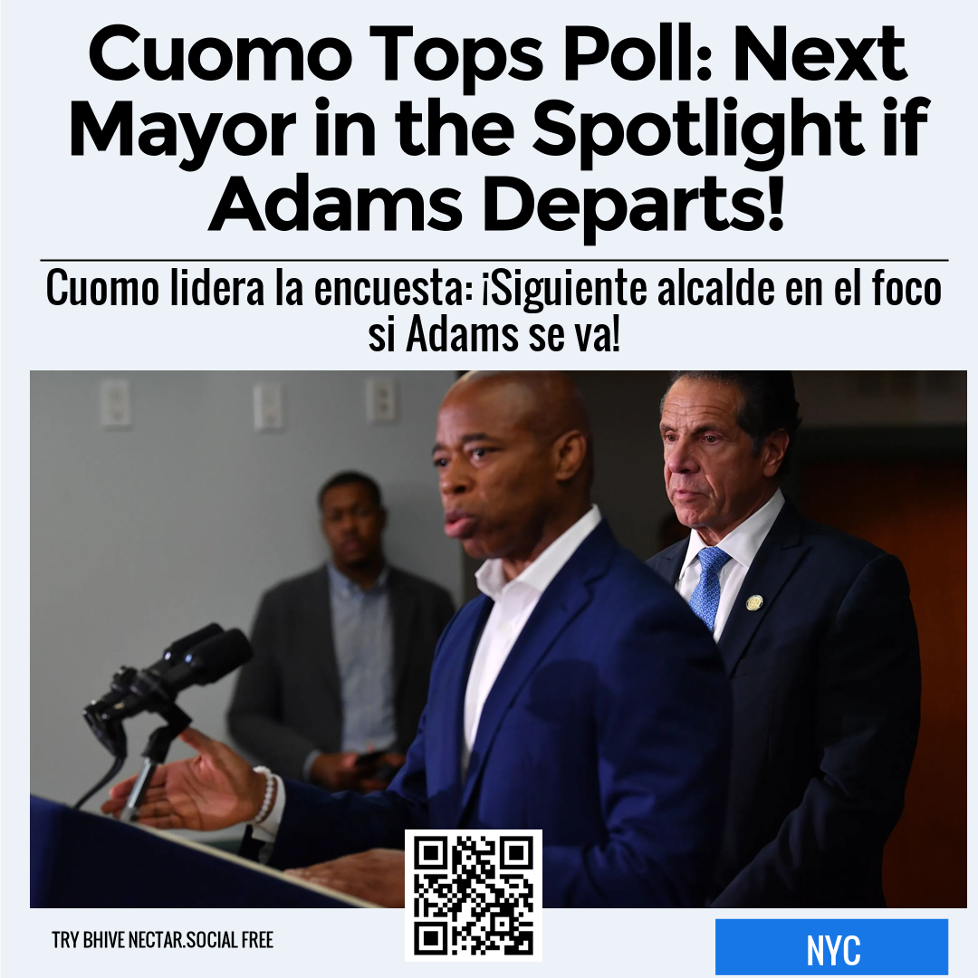 Cuomo Tops Poll: Next Mayor in the Spotlight if Adams Departs!