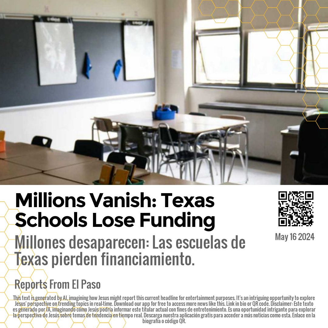 Millions Vanish: Texas Schools Lose Funding