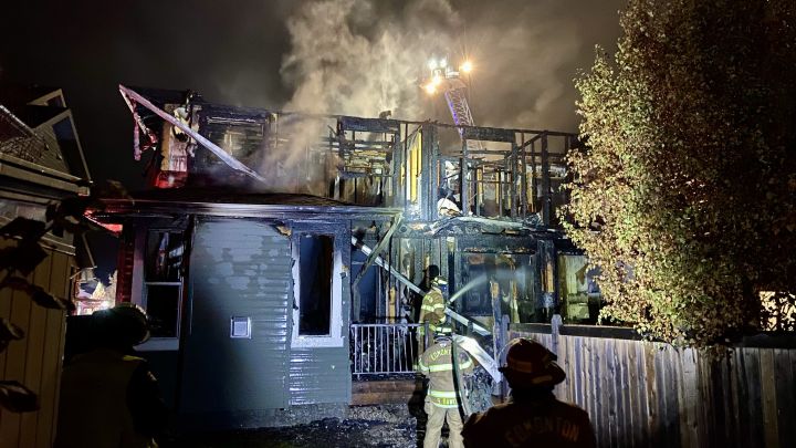 Blazing Inferno Devastates Edmonton Outskirts Duplex