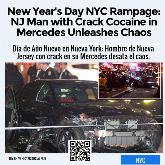 New Year's Day NYC Rampage: NJ Man with Crack Cocaine in Mercedes Unleashes Chaos