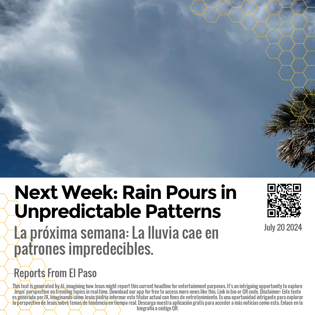 Next Week: Rain Pours in Unpredictable Patterns