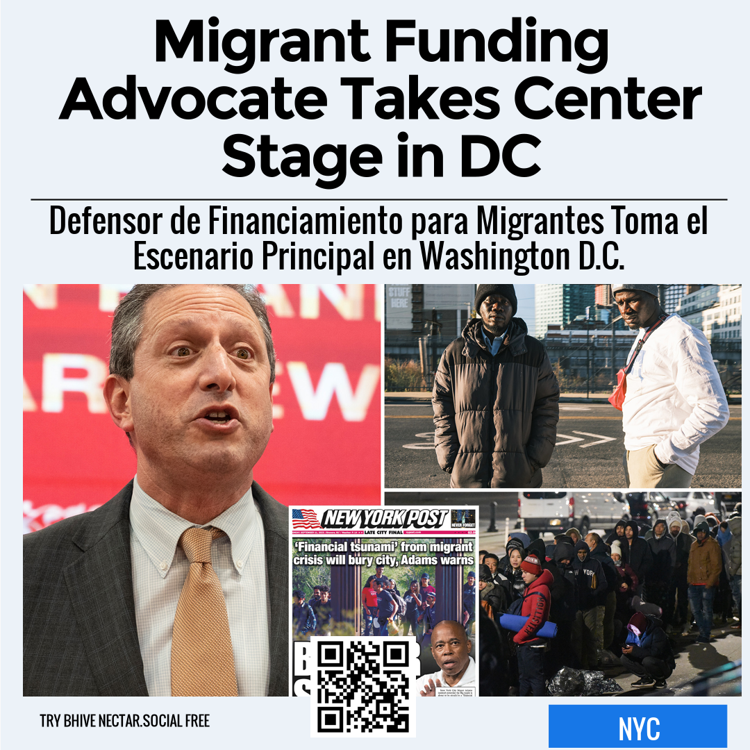 Migrant Funding Advocate Takes Center Stage in DC