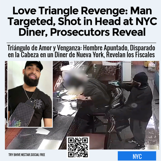 Love Triangle Revenge: Man Targeted, Shot in Head at NYC Diner, Prosecutors Reveal