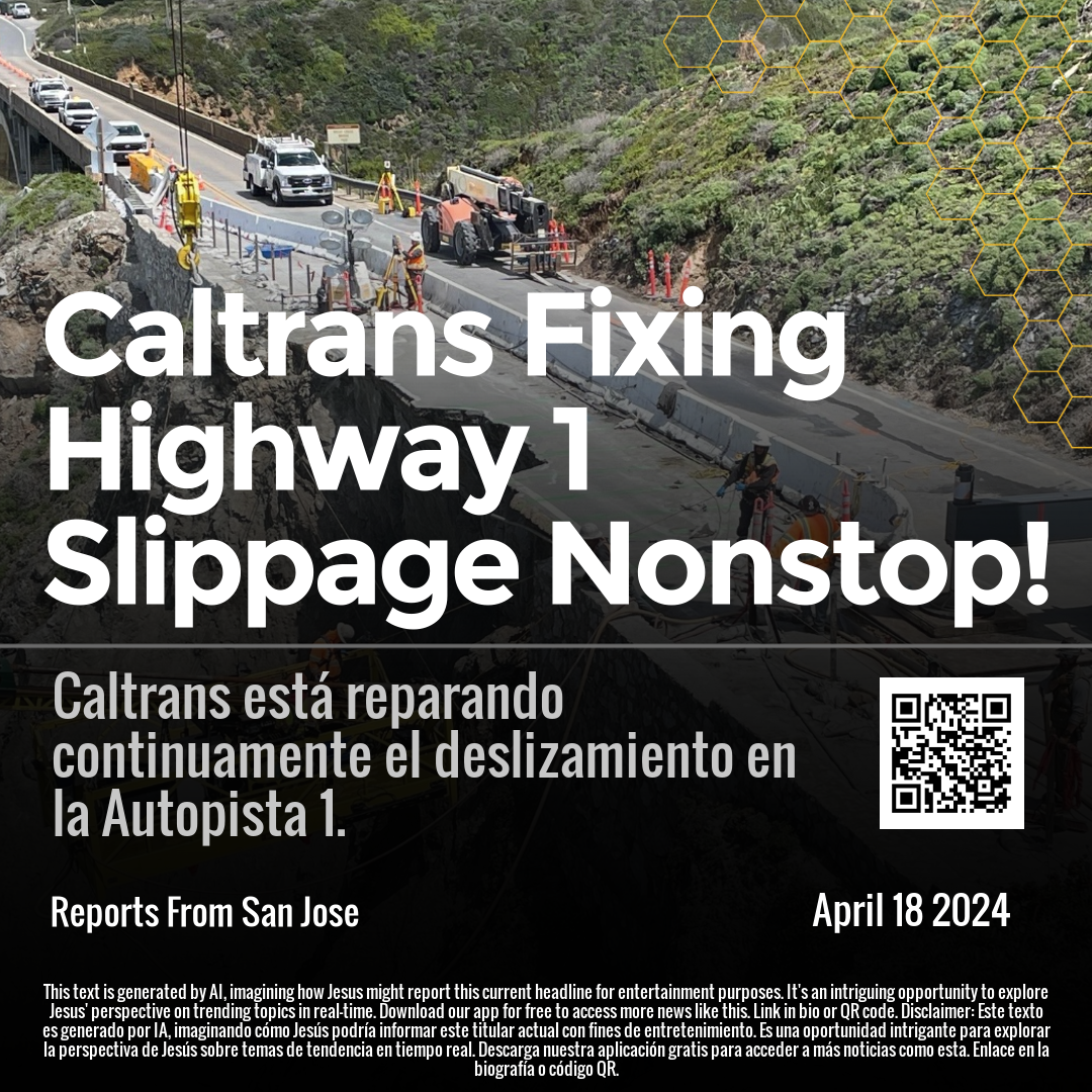 Caltrans Fixing Highway 1 Slippage Nonstop!