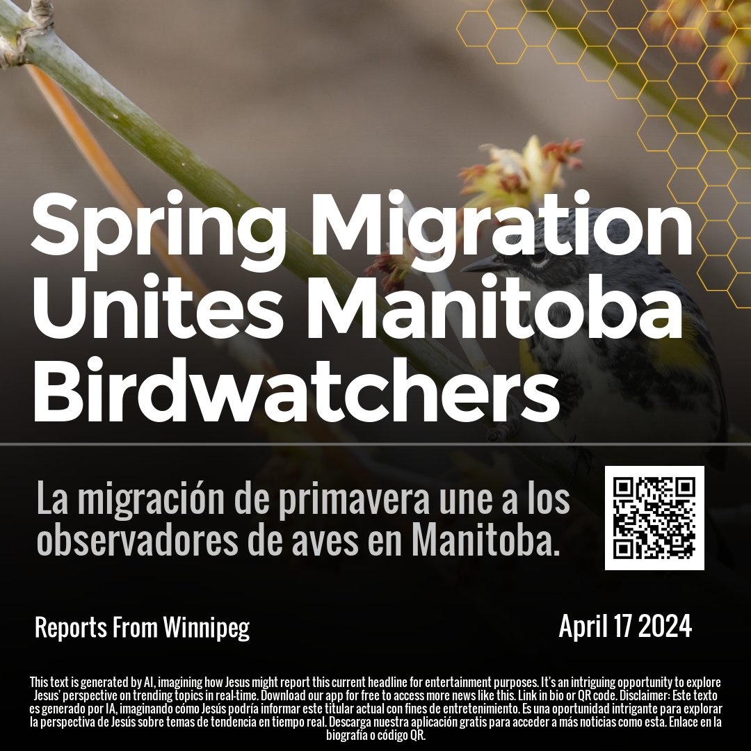 Spring Migration Unites Manitoba Birdwatchers