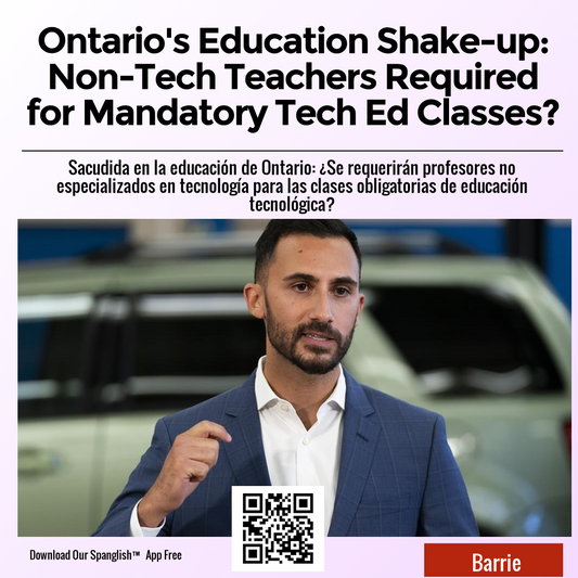 Ontario's Education Shake-up: Non-Tech Teachers Required for Mandatory Tech Ed Classes?