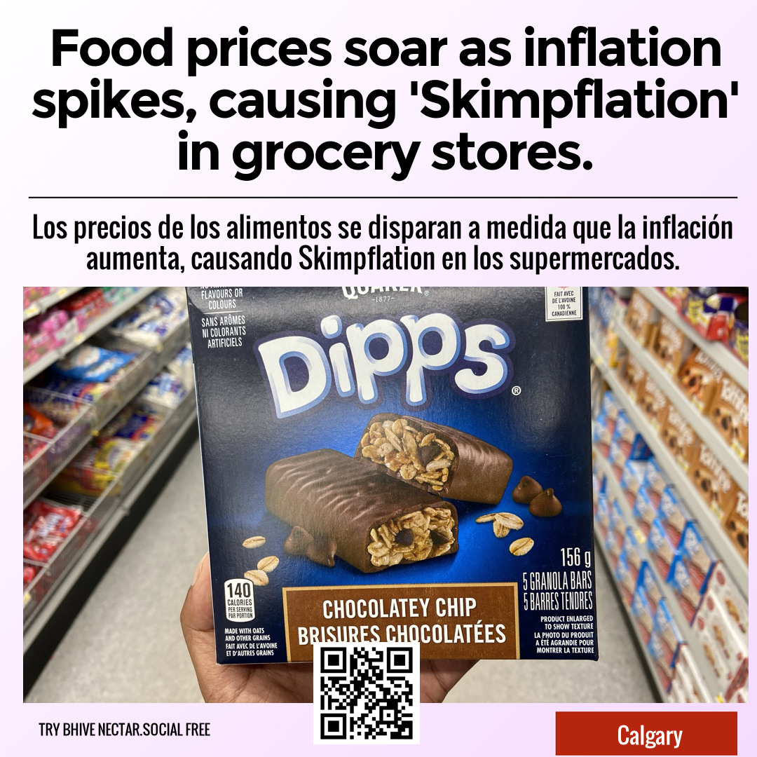 Food prices soar as inflation spikes, causing 'Skimpflation' in grocery stores.