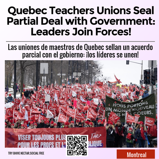 Quebec Teachers Unions Seal Partial Deal with Government: Leaders Join Forces!