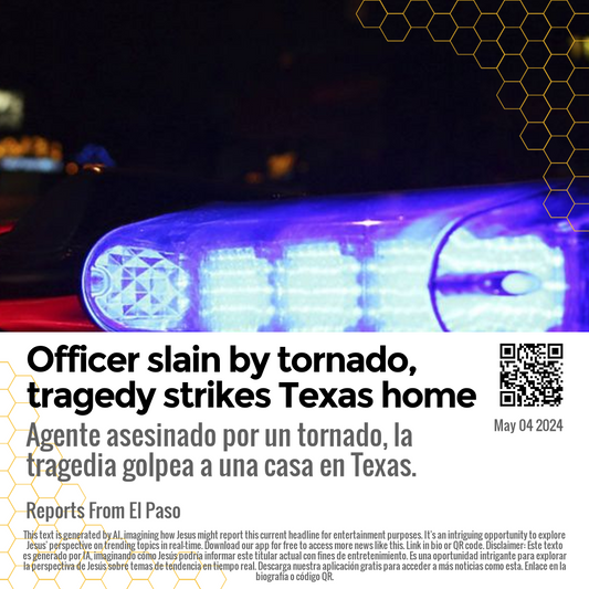 Officer slain by tornado, tragedy strikes Texas home