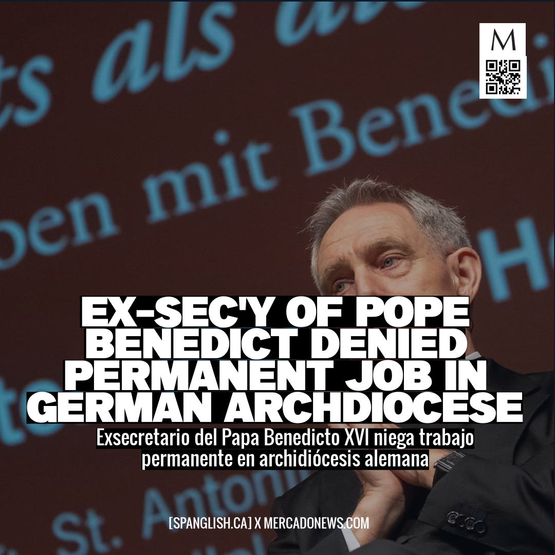 Ex-Sec'y of Pope Benedict Denied Permanent Job in German Archdiocese