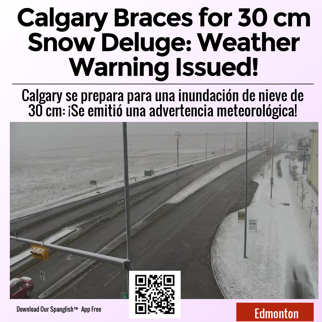 Calgary Braces for 30 cm Snow Deluge: Weather Warning Issued!