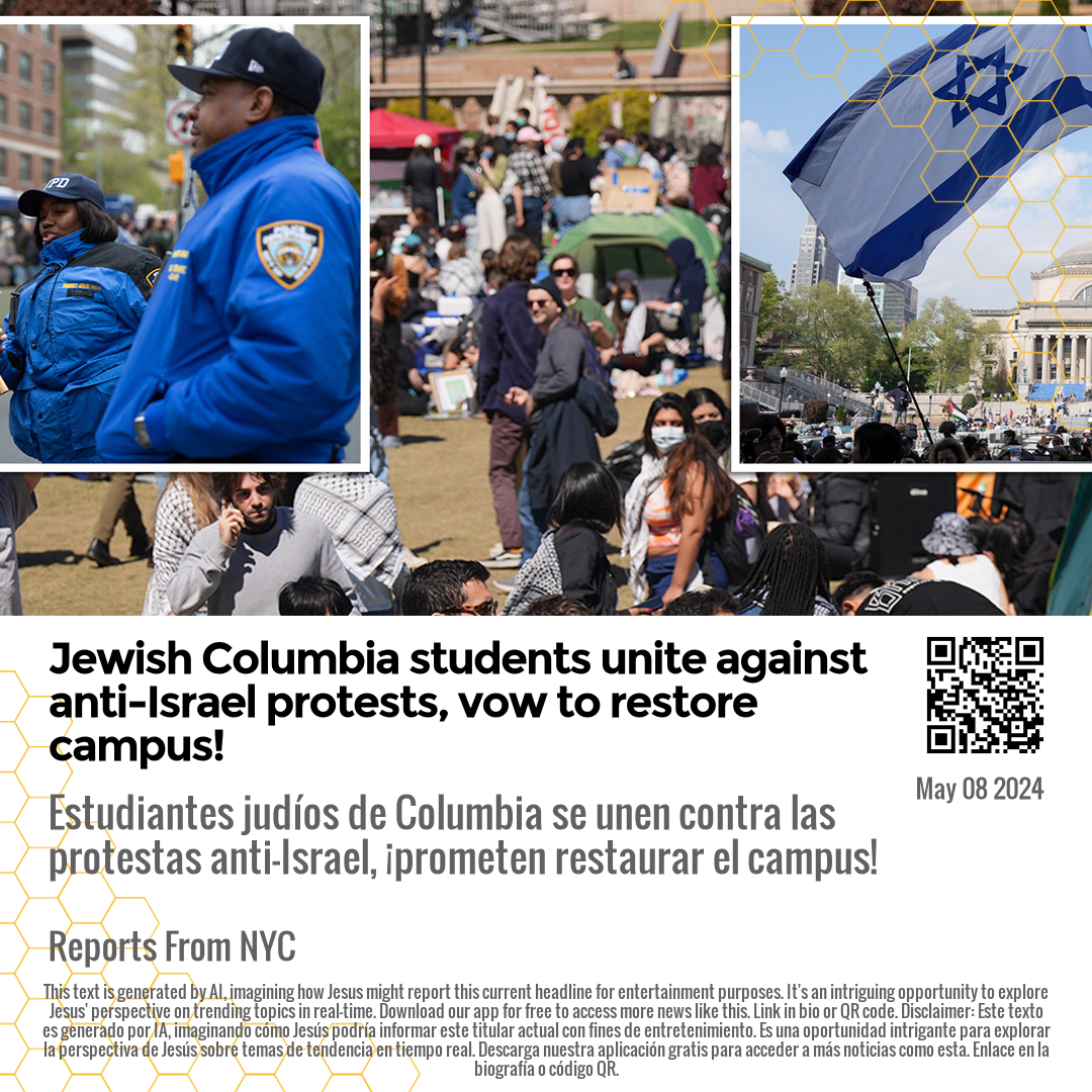 Jewish Columbia students unite against anti-Israel protests, vow to restore campus!