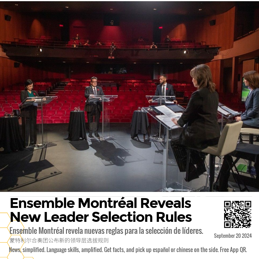 Ensemble Montréal Reveals New Leader Selection Rules