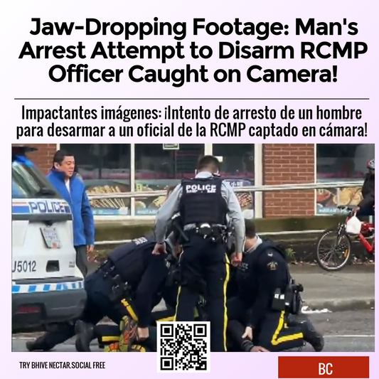 Jaw-Dropping Footage: Man's Arrest Attempt to Disarm RCMP Officer Caught on Camera!