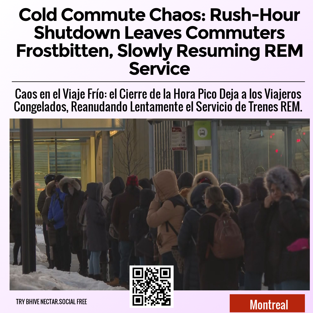 Cold Commute Chaos: Rush-Hour Shutdown Leaves Commuters Frostbitten, Slowly Resuming REM Service