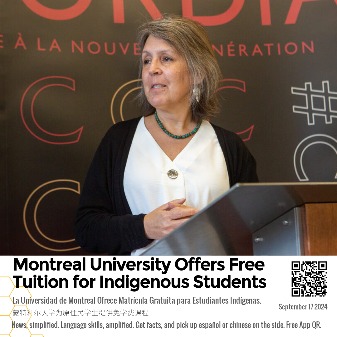 Montreal University Offers Free Tuition for Indigenous Students