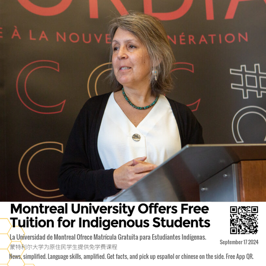 Montreal University Offers Free Tuition for Indigenous Students