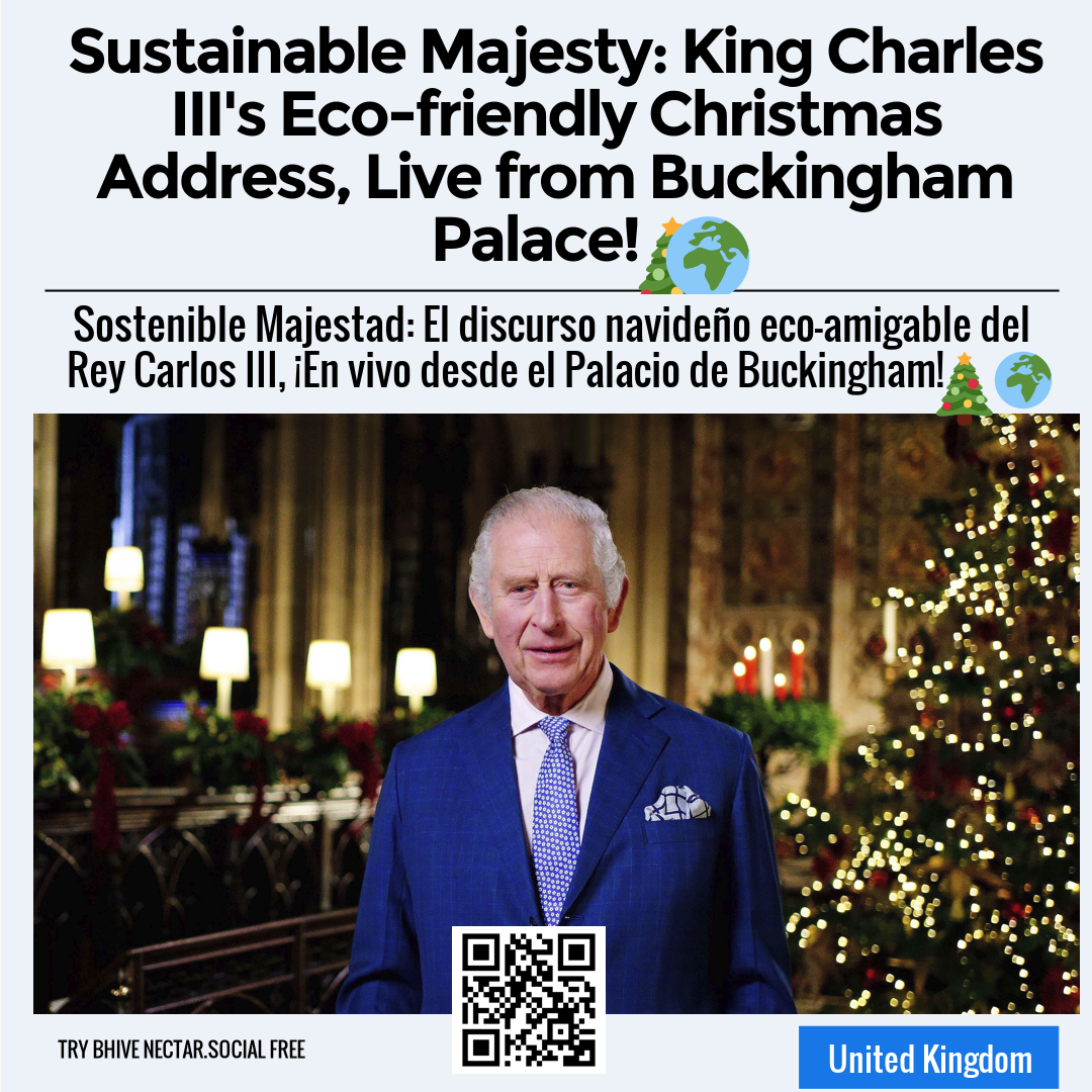 Sustainable Majesty: King Charles III's Eco-friendly Christmas Address, Live from Buckingham Palace! 🎄🌍