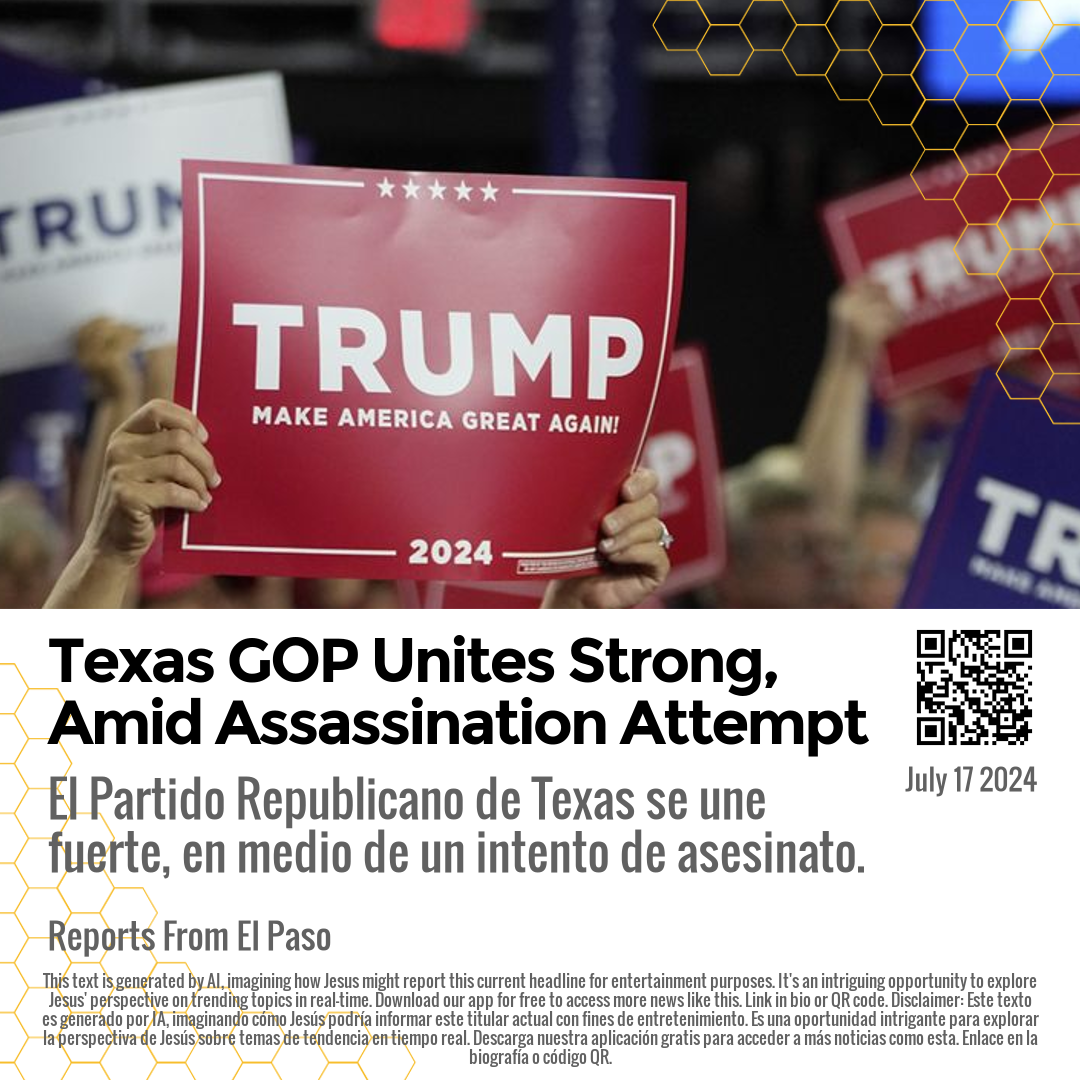 Texas GOP Unites Strong, Amid Assassination Attempt