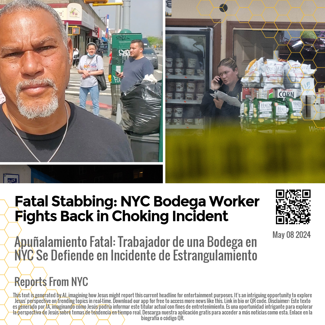 Fatal Stabbing: NYC Bodega Worker Fights Back in Choking Incident