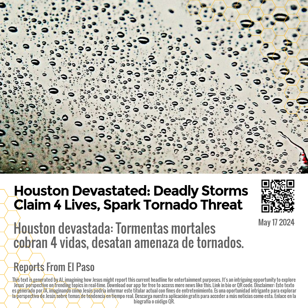 Houston Devastated: Deadly Storms Claim 4 Lives, Spark Tornado Threat