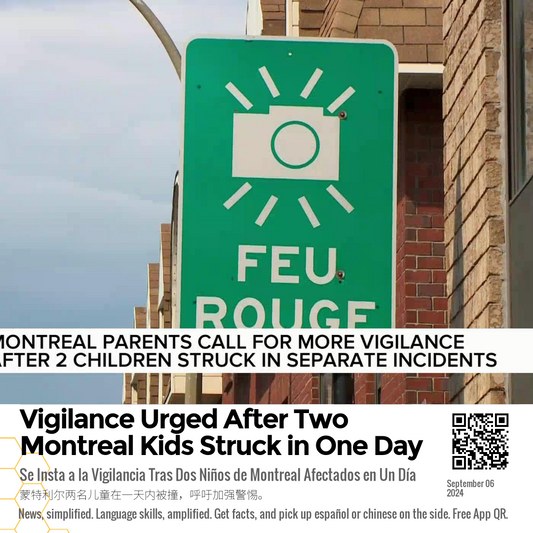 Vigilance Urged After Two Montreal Kids Struck in One Day