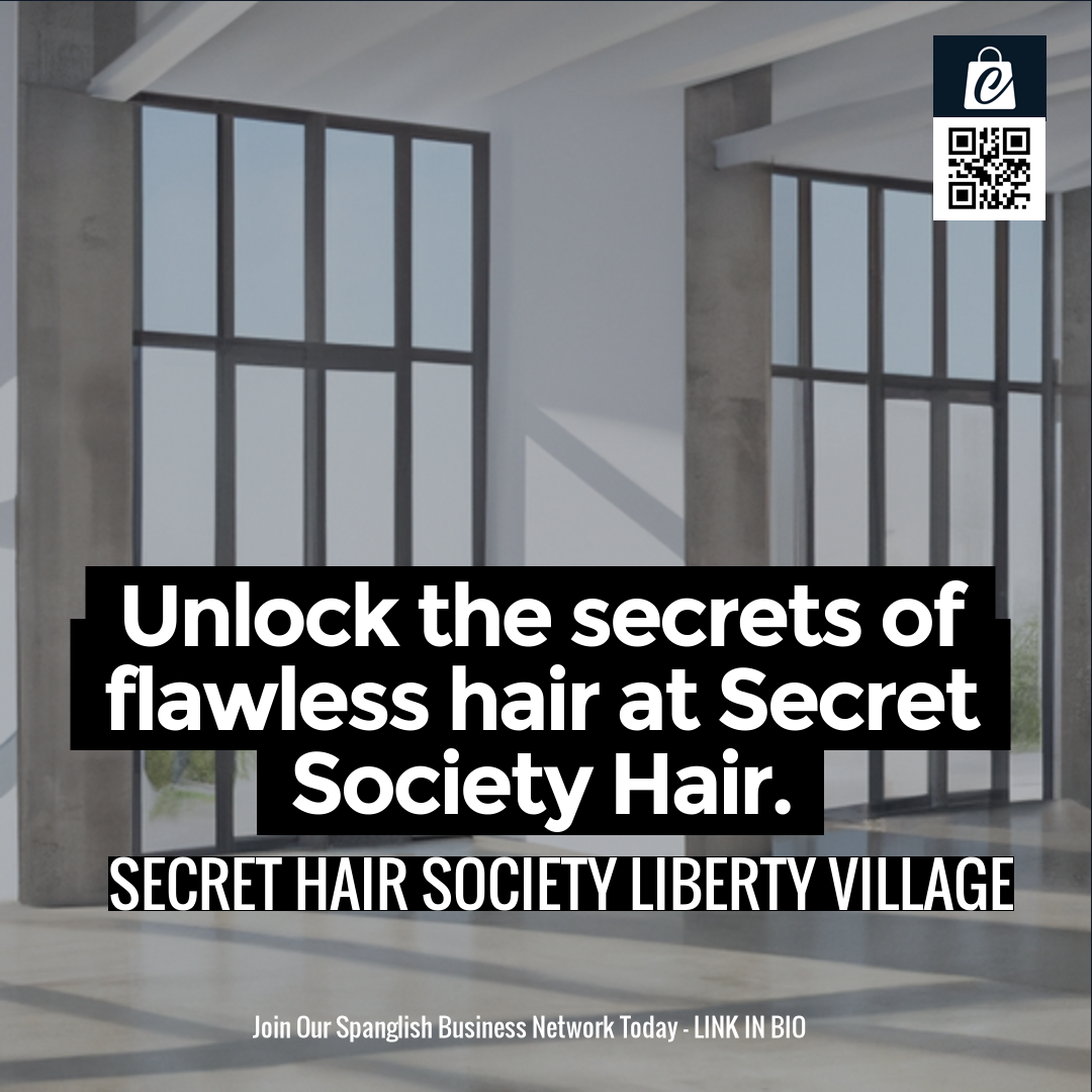 Unlock the secrets of flawless hair at Secret Society Hair.