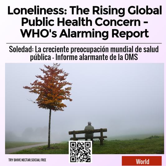 Loneliness: The Rising Global Public Health Concern - WHO's Alarming Report