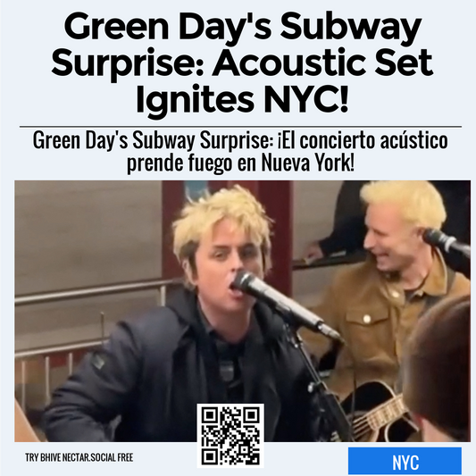 Green Day's Subway Surprise: Acoustic Set Ignites NYC!