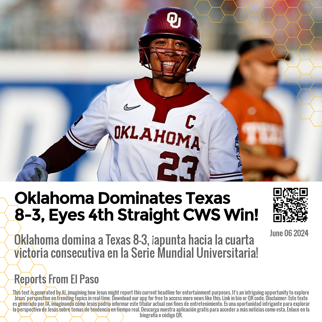 Oklahoma Dominates Texas 8-3, Eyes 4th Straight CWS Win!