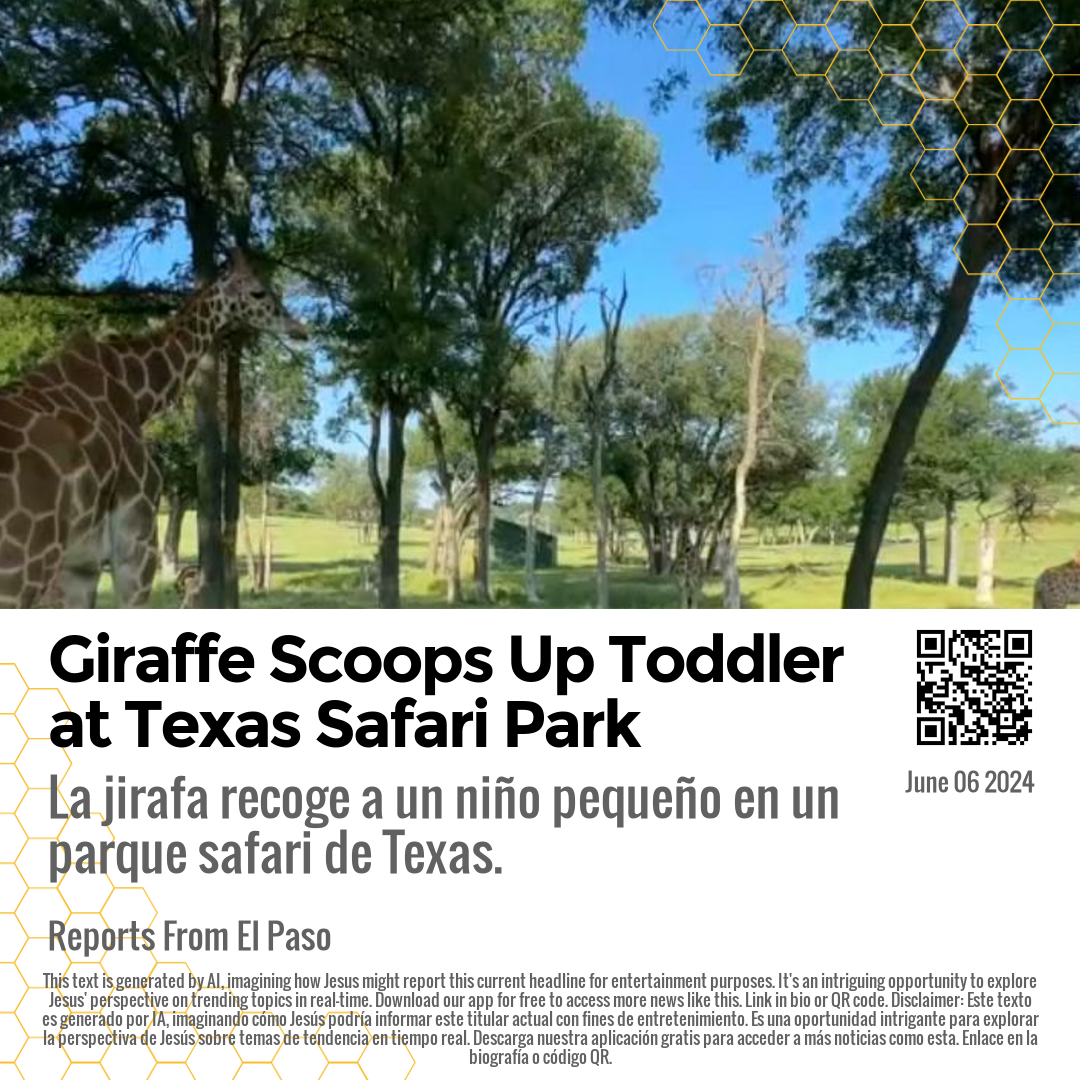 Giraffe Scoops Up Toddler at Texas Safari Park