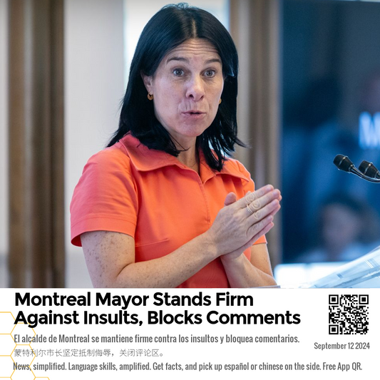 Montreal Mayor Stands Firm Against Insults, Blocks Comments