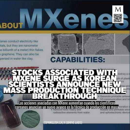 Stocks associated with MXene surge as Korean scientists announce new mass production technique breakthrough