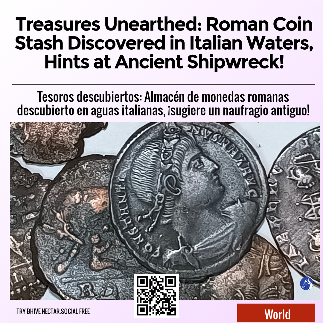 Treasures Unearthed: Roman Coin Stash Discovered in Italian Waters, Hints at Ancient Shipwreck!