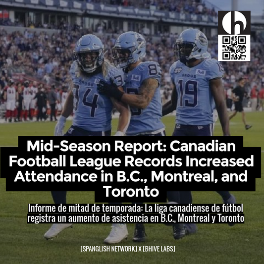 Mid-Season Report: Canadian Football League Records Increased Attendance in B.C., Montreal, and Toronto