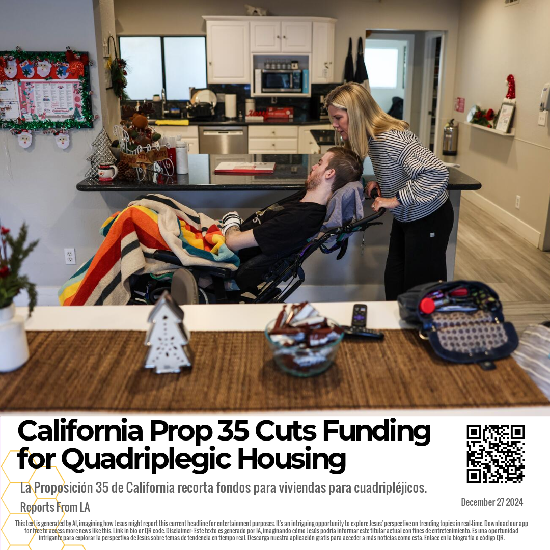 California Prop 35 Cuts Funding for Quadriplegic Housing