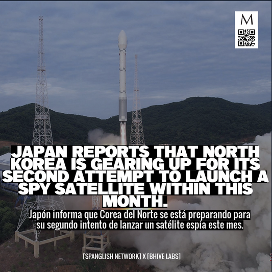 Japan reports that North Korea is gearing up for its second attempt to launch a spy satellite within this month.